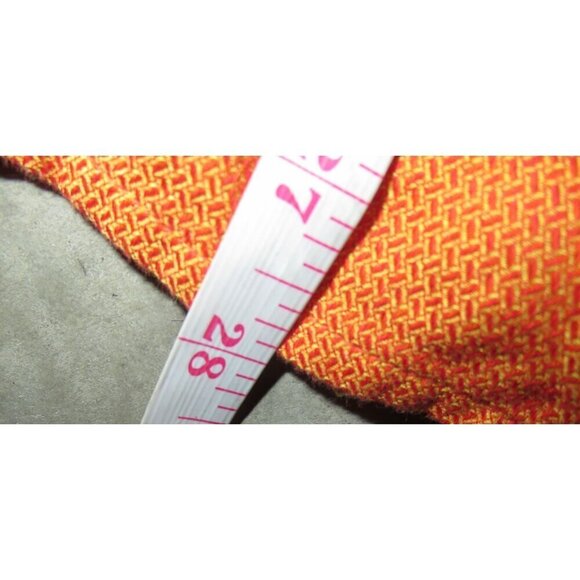 Paul Smith Vibrant Orange Italian Cotton Chevron Long Sleeve Button Up Shirt L - Picture 9 of 9
